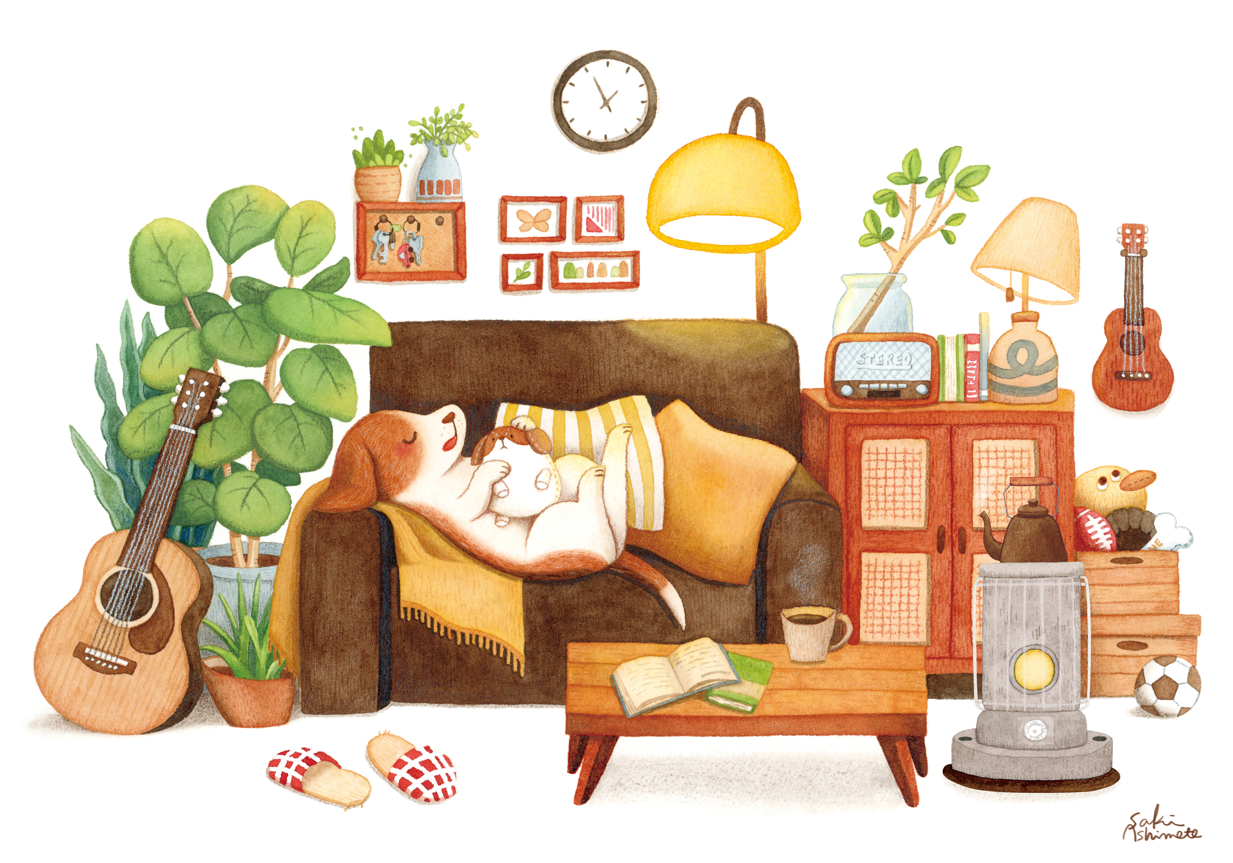 １月／居心地の良い場所：ビーグル